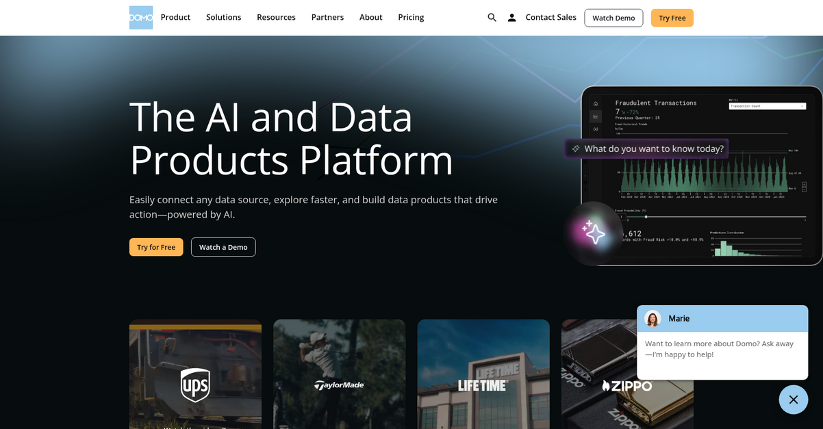 Domo Homepage