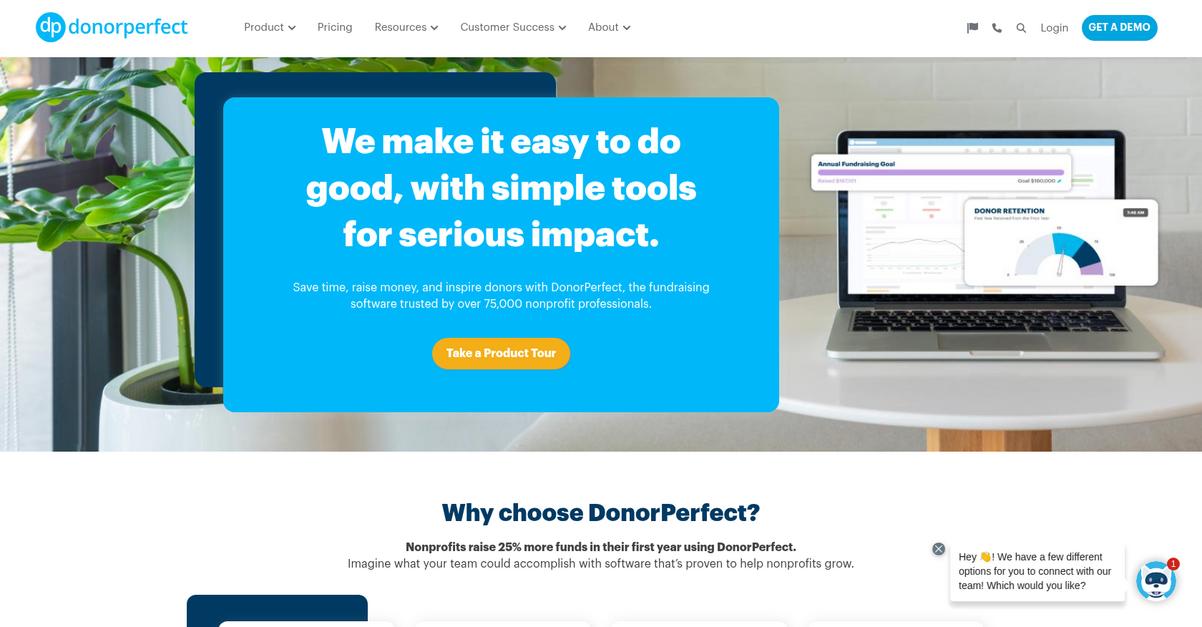 Donor Perfect Homepage