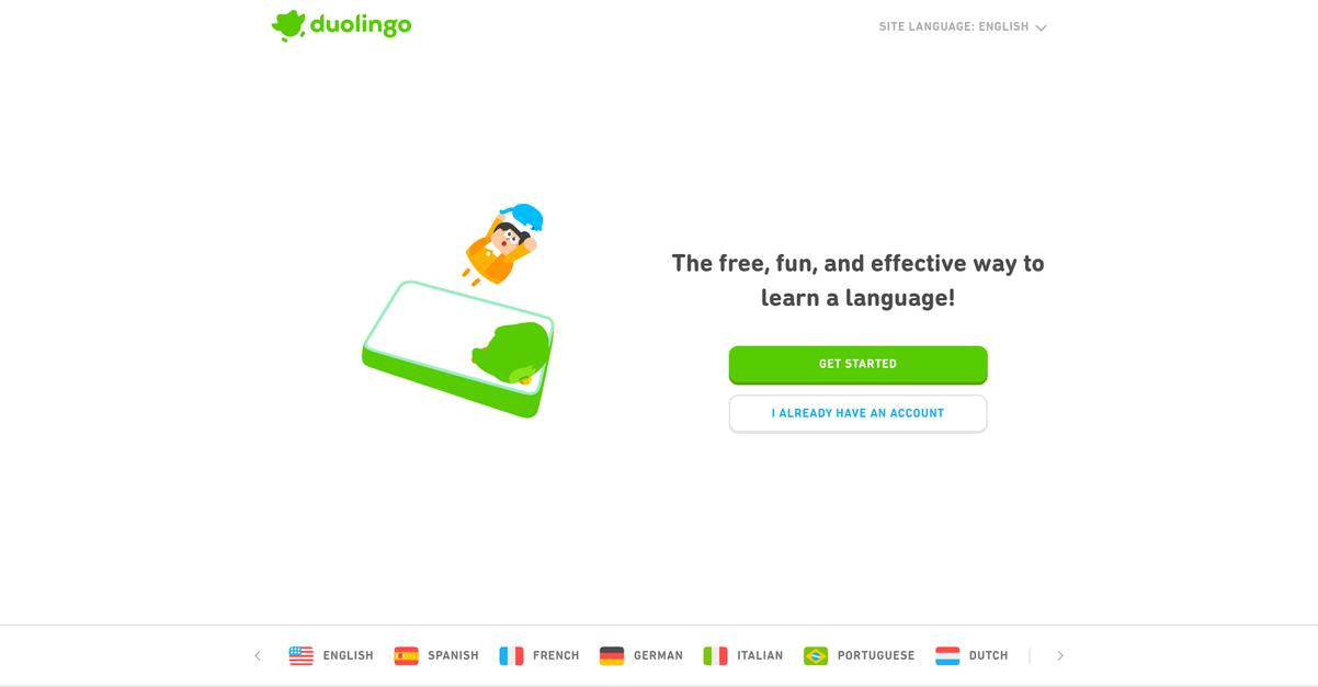 Duolingo Homepage