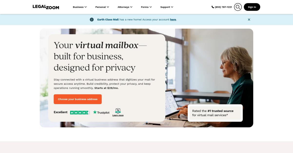 Earth Class Mail Homepage