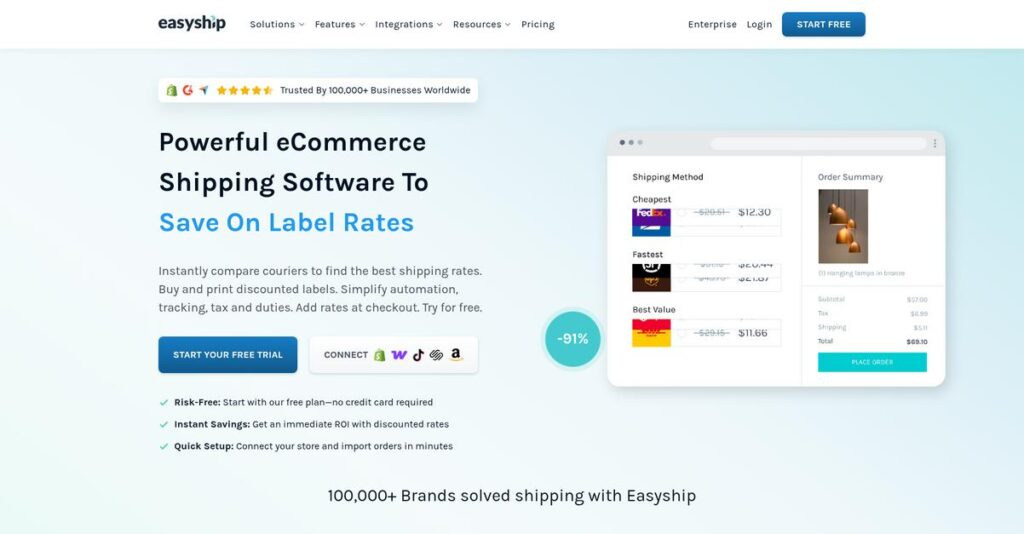 Easyship Homepage