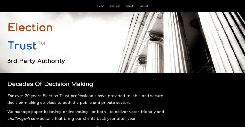 Election Trust Homepage