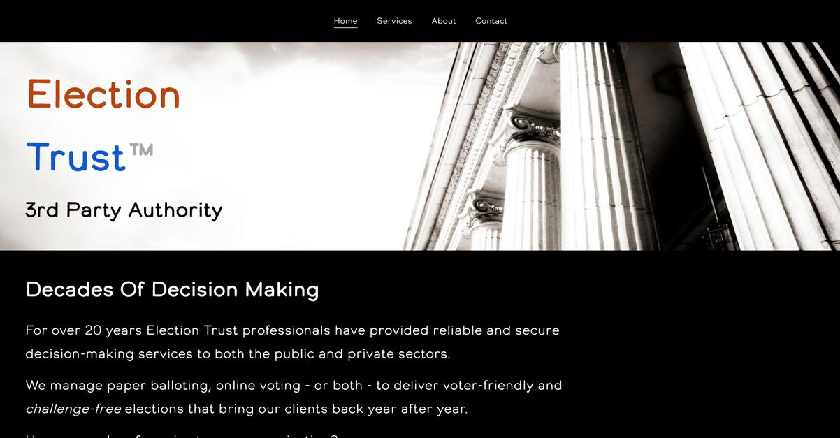 Election Trust Homepage