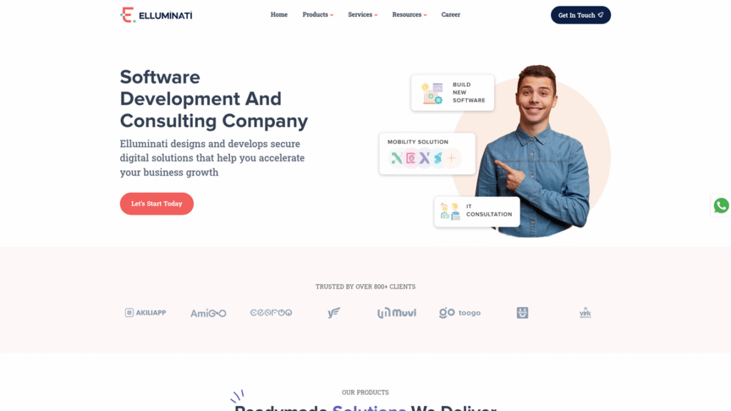 Elluminati Inc Homepage