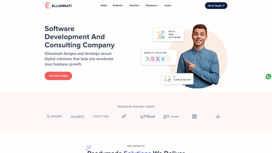 Elluminati Inc Homepage