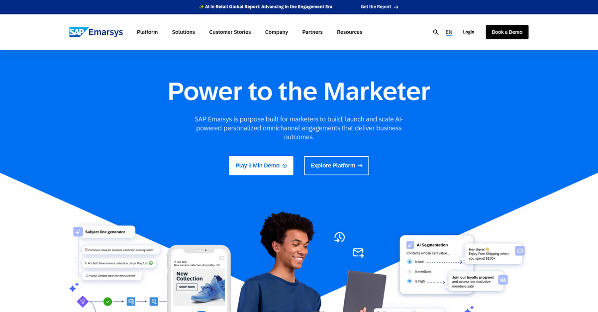 Emarsys Homepage