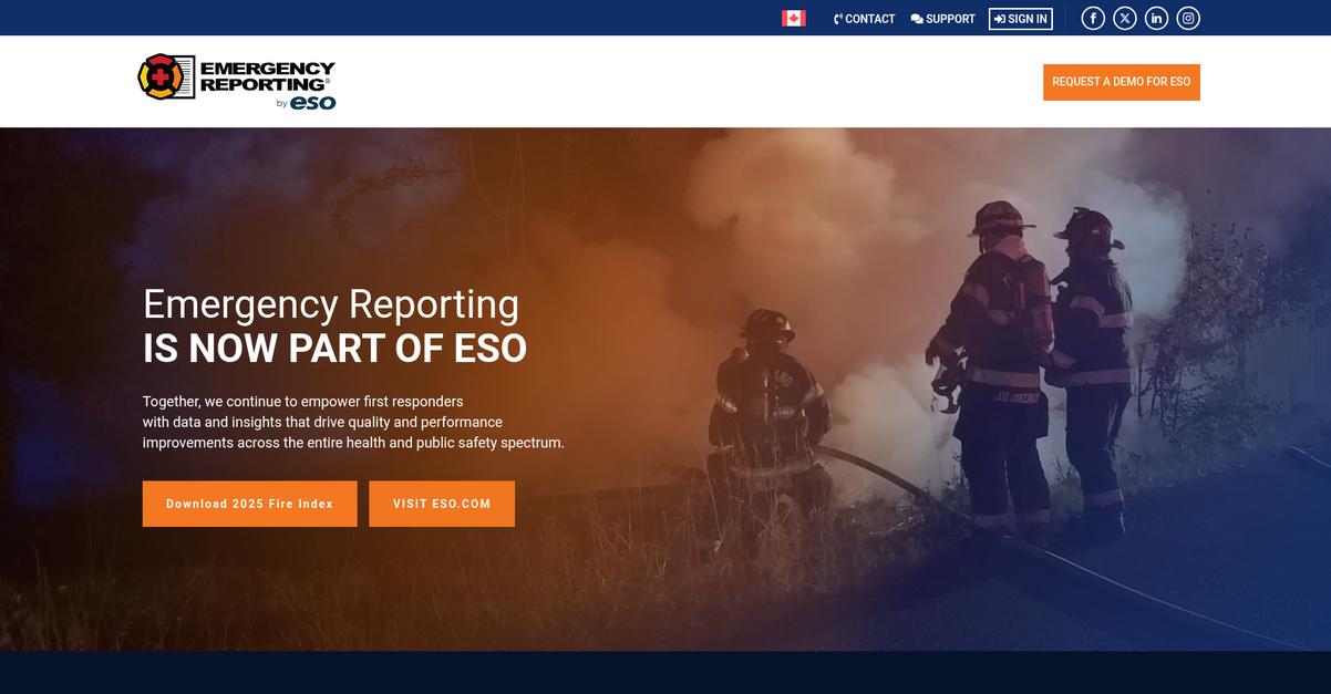 Emergency Reporting Homepage
