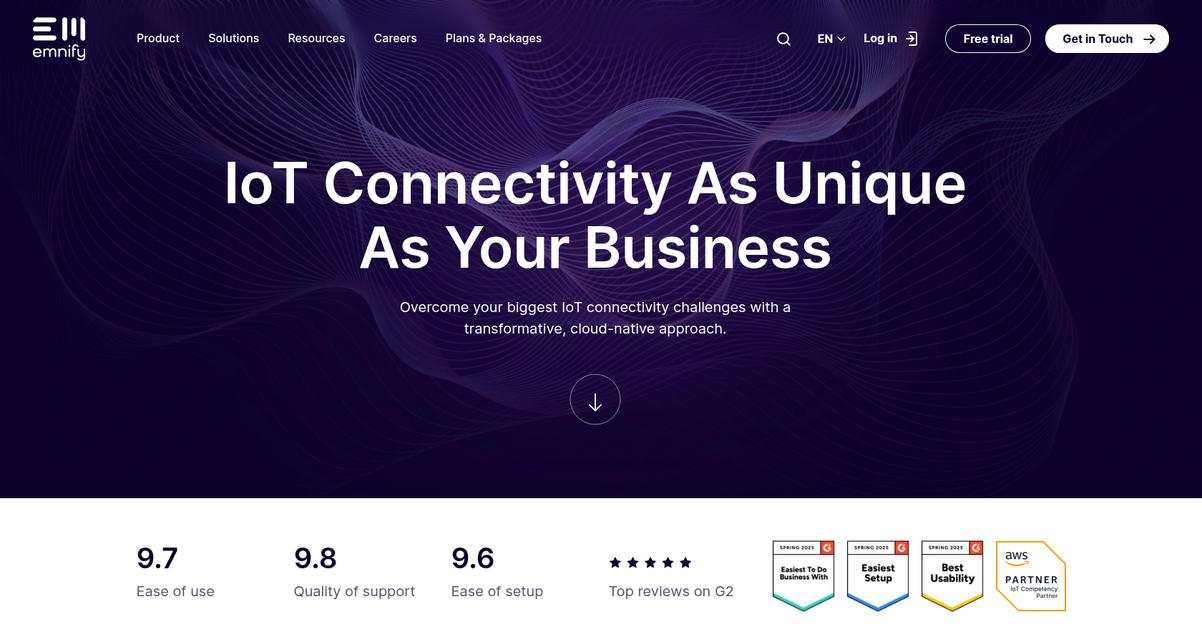 Emnify Homepage