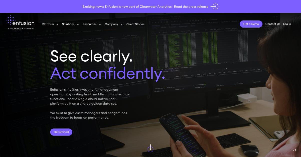 Enfusion Homepage