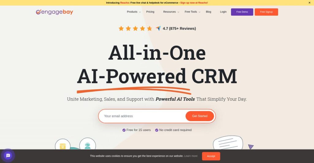 EngageBay Homepage