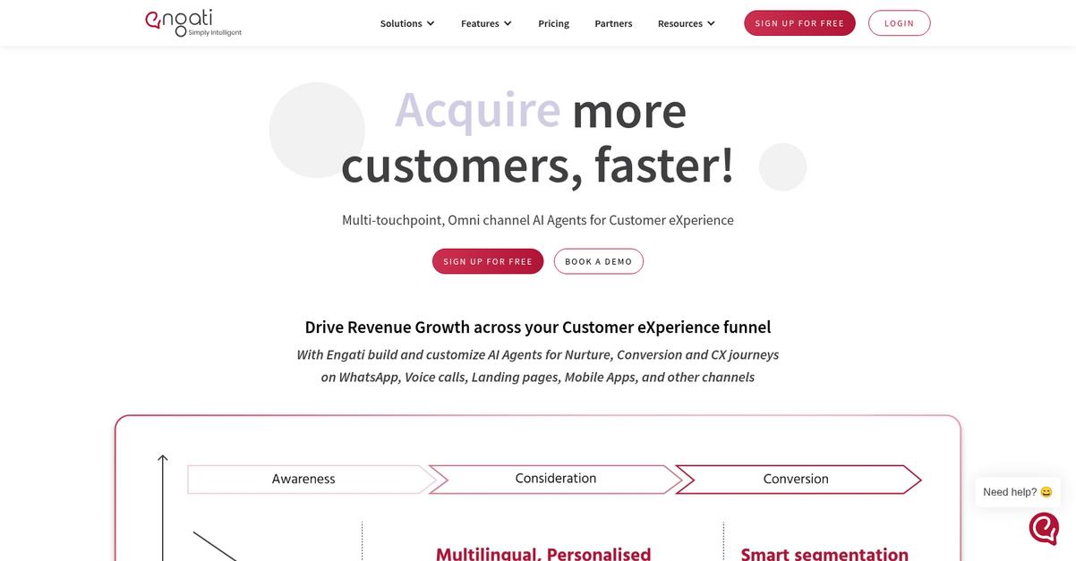 Engati Homepage