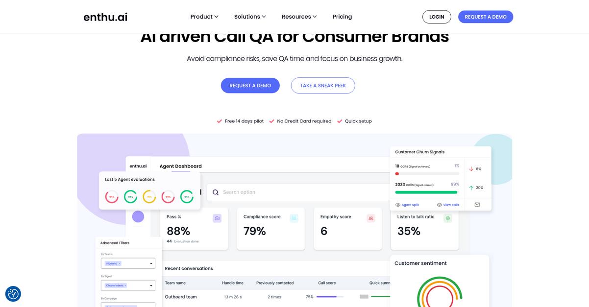 Enthu.Ai Homepage