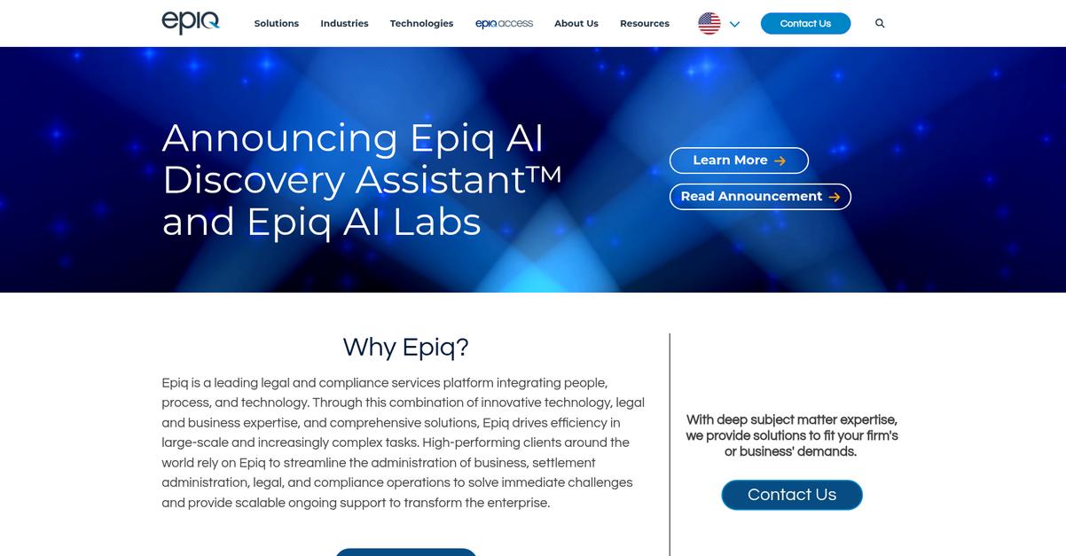 Epiq Homepage