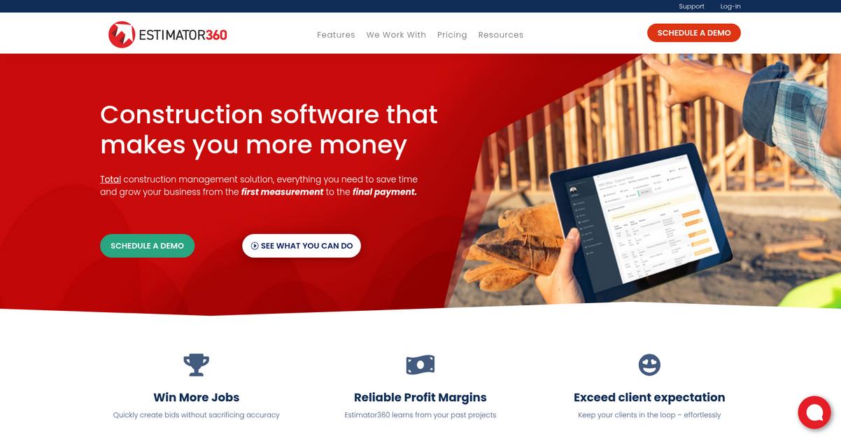 Estimator360 Homepage