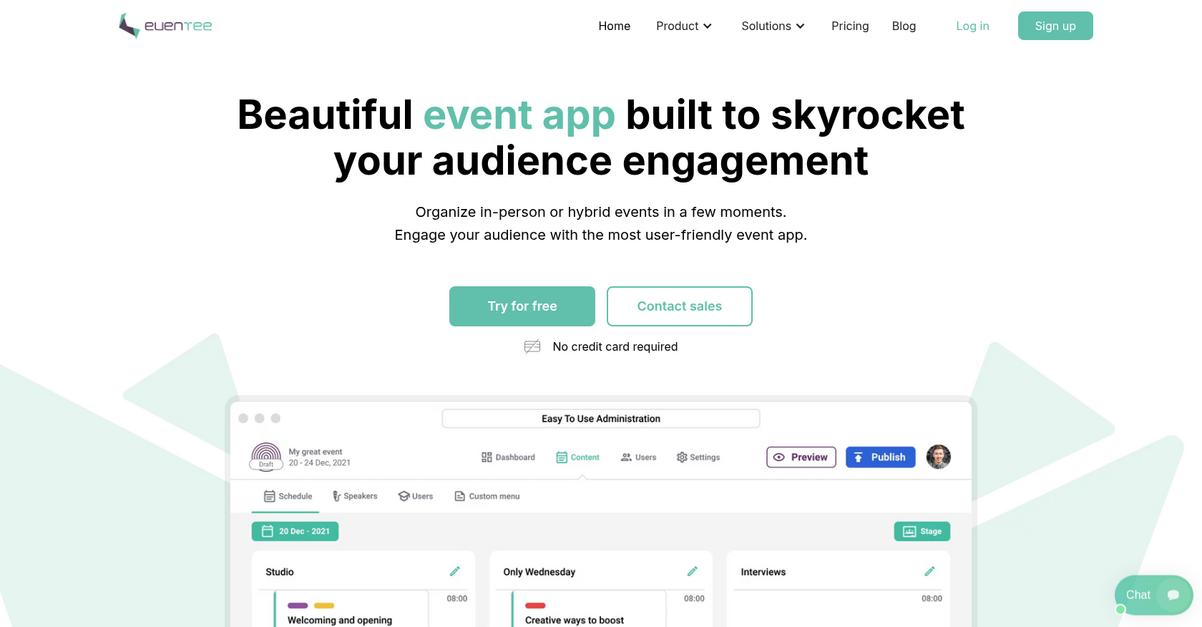Eventee Homepage