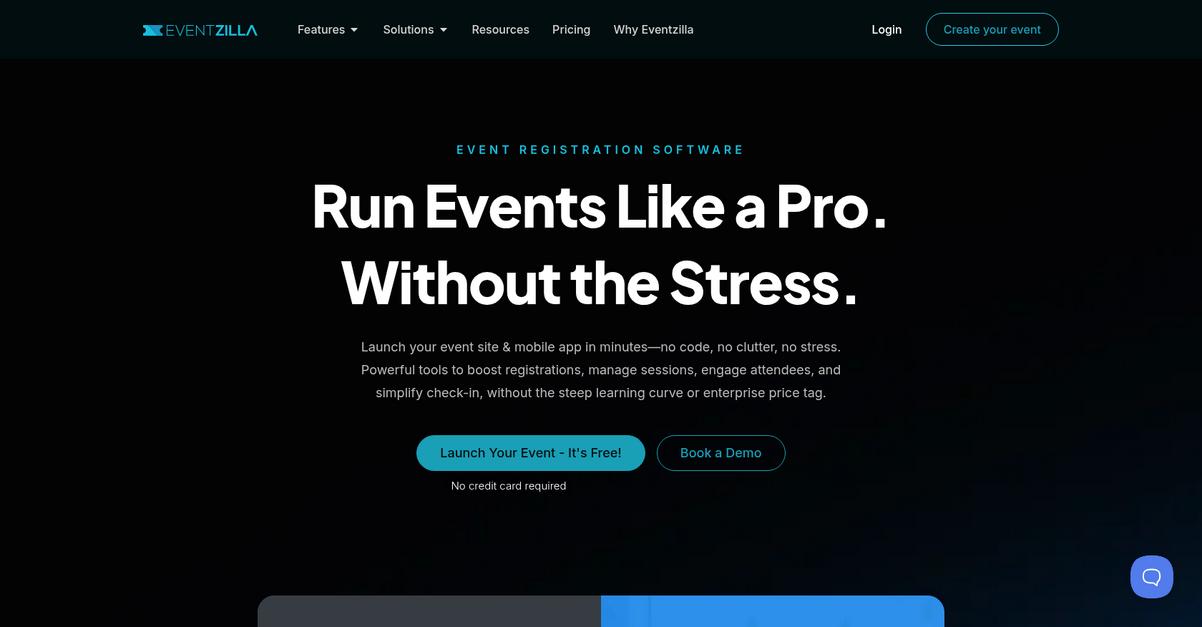 Eventzilla Homepage
