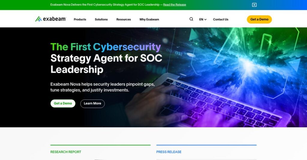 Exabeam Homepage 1