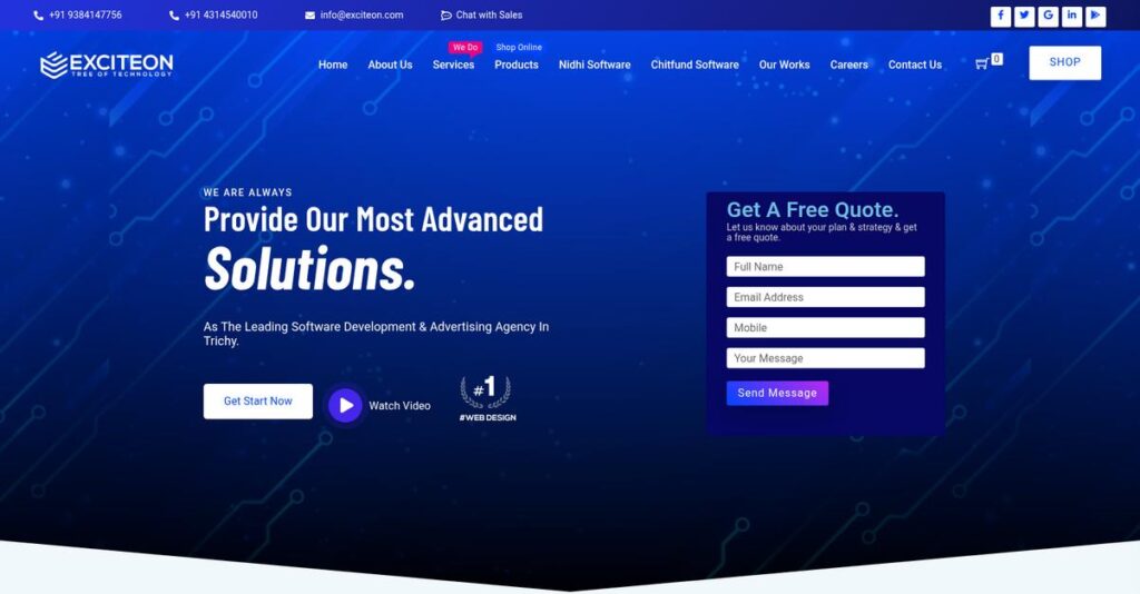 Exciteon Homepage