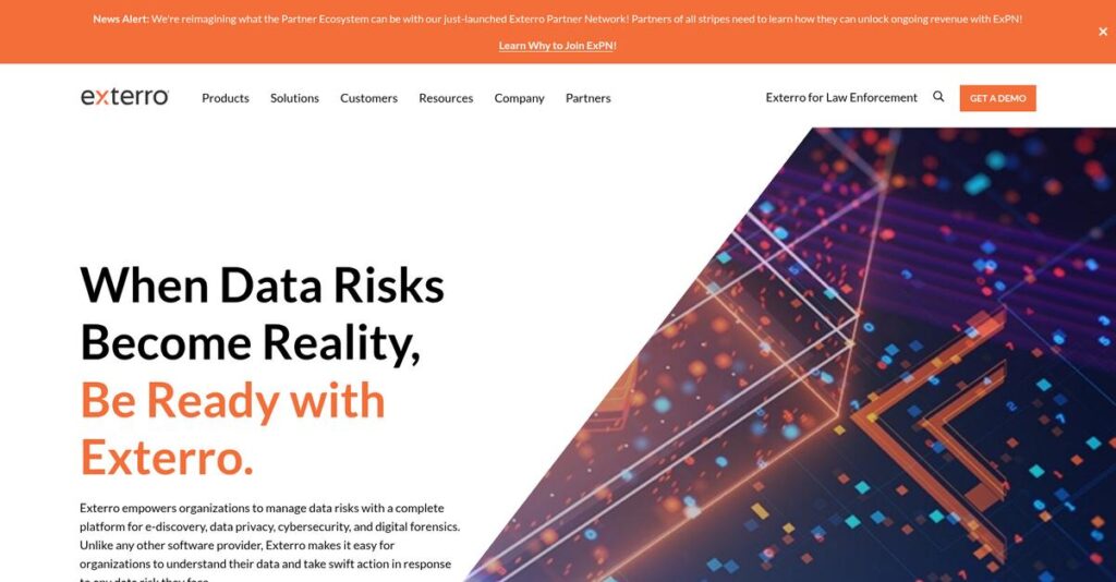 Exterro Homepage