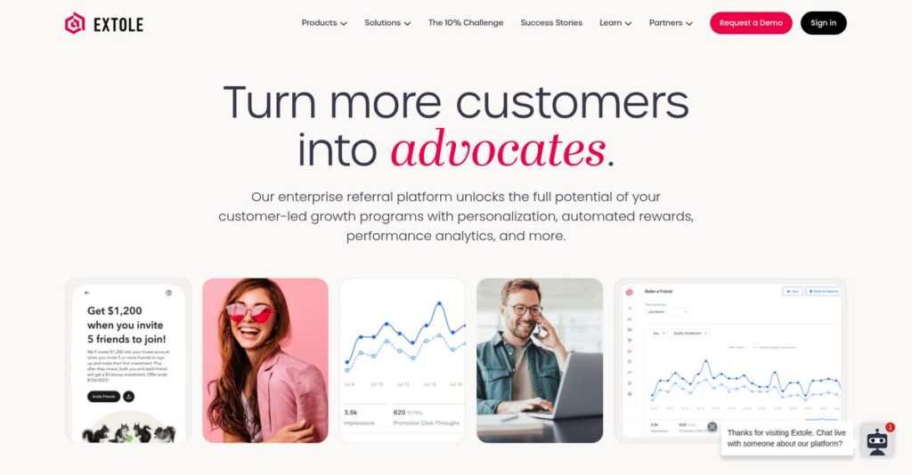 Extole Homepage