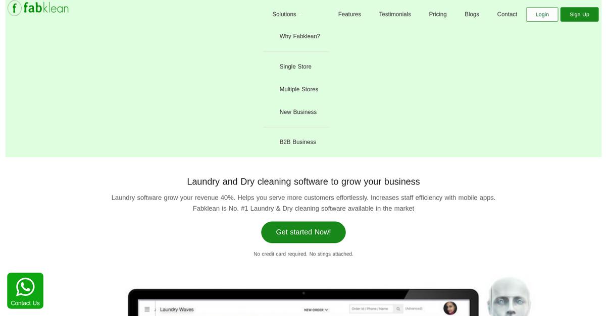Fabklean Homepage