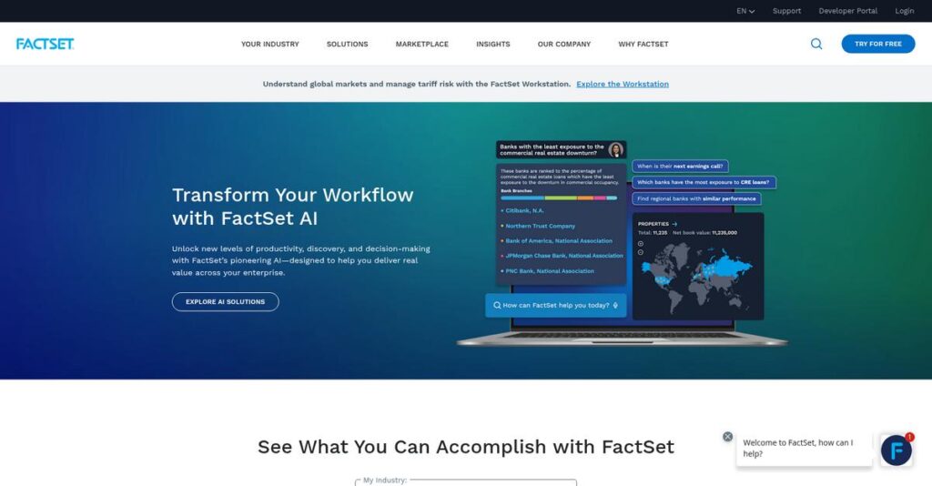 FactSet Homepage