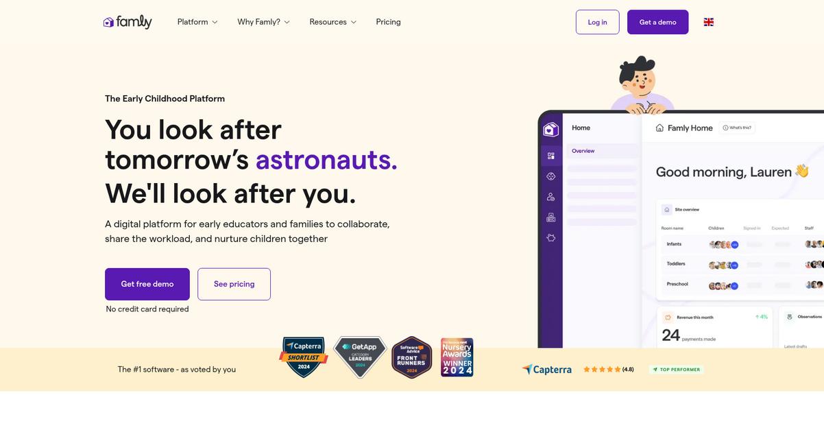 Famly Homepage
