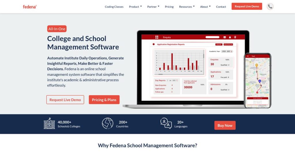 Fedena Homepage
