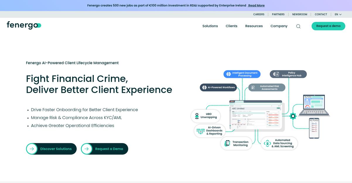 Fenergo Homepage
