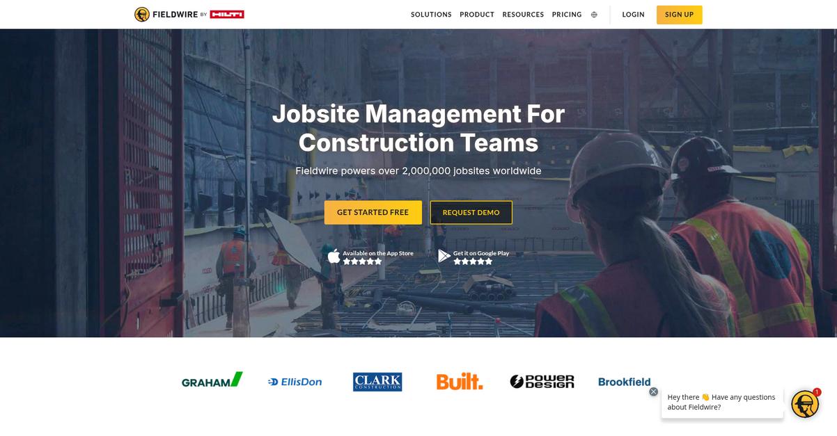 Fieldwire Homepage