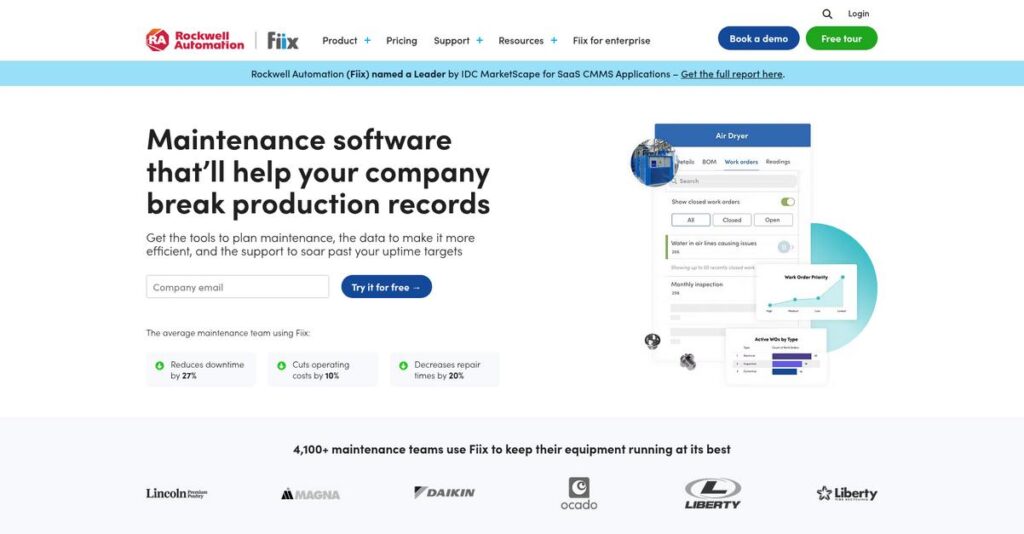 Fiix Homepage