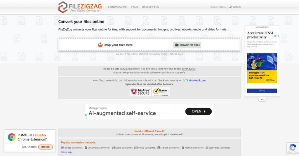 FileZigZag Homepage