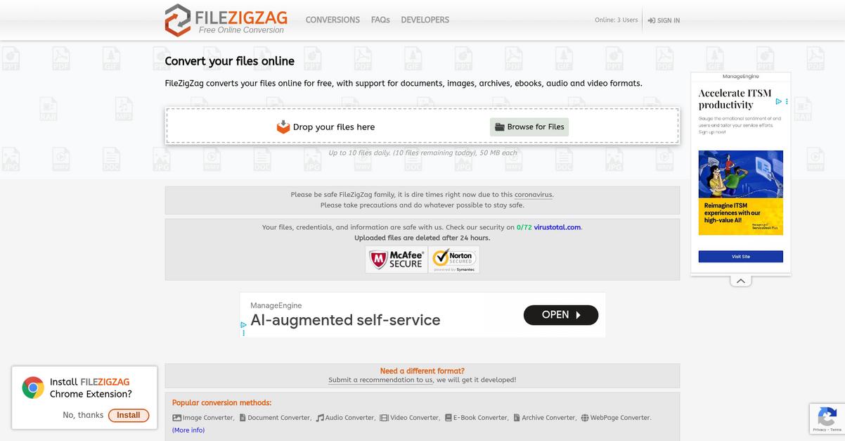 File Zig Zag Homepage