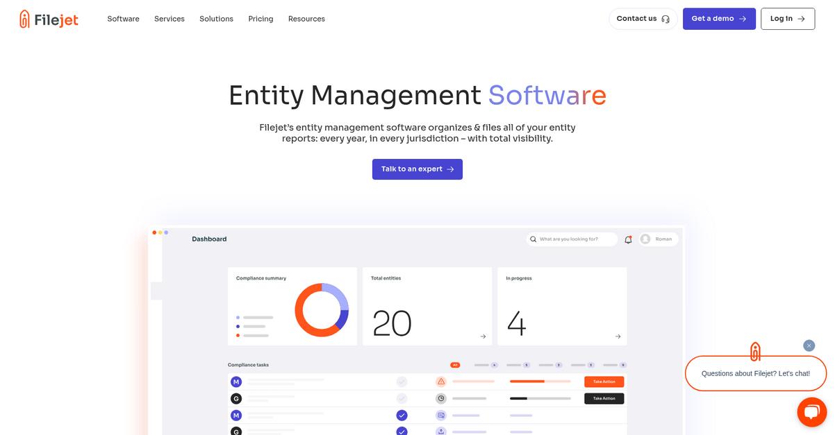 Filejet Homepage