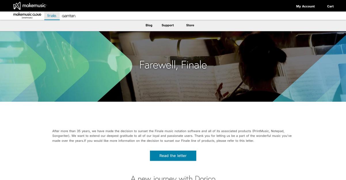 Finale Homepage