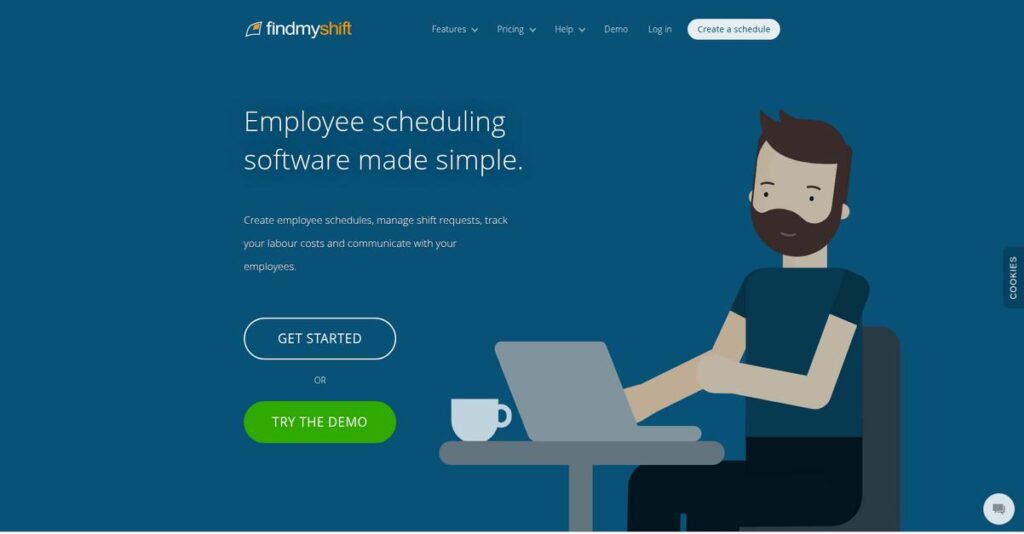 Findmyshift Homepage