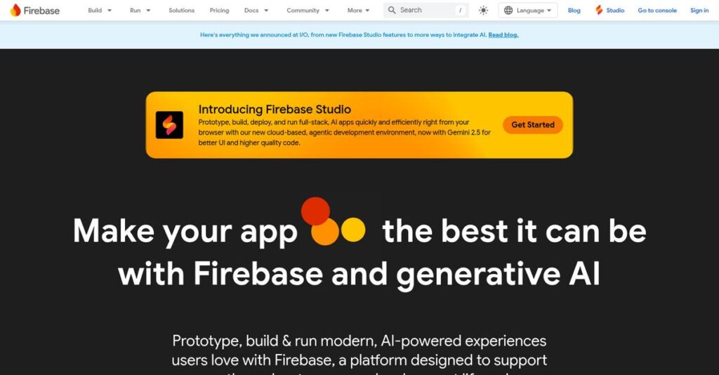 Firebase Homepage
