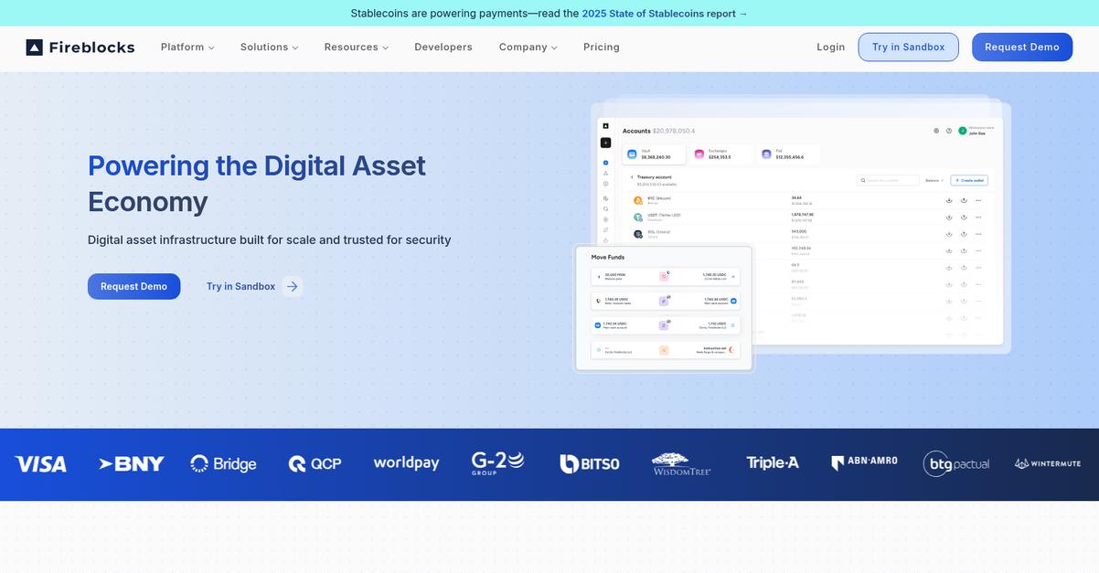 Fireblocks Homepage