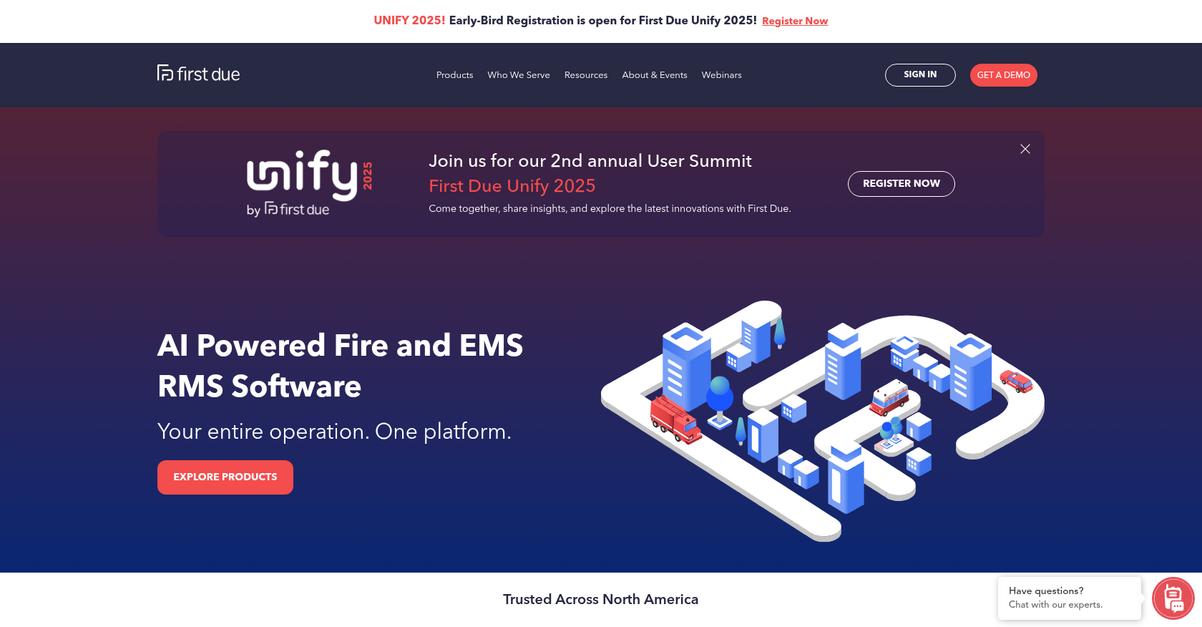 First Due Homepage