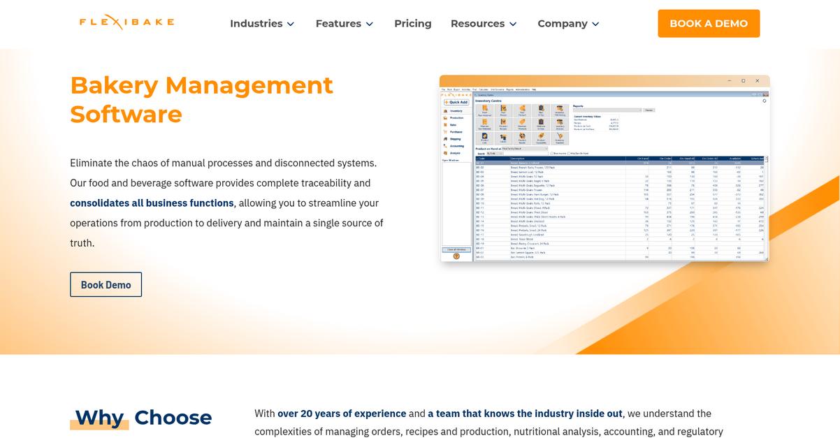 Flexi Bake Homepage