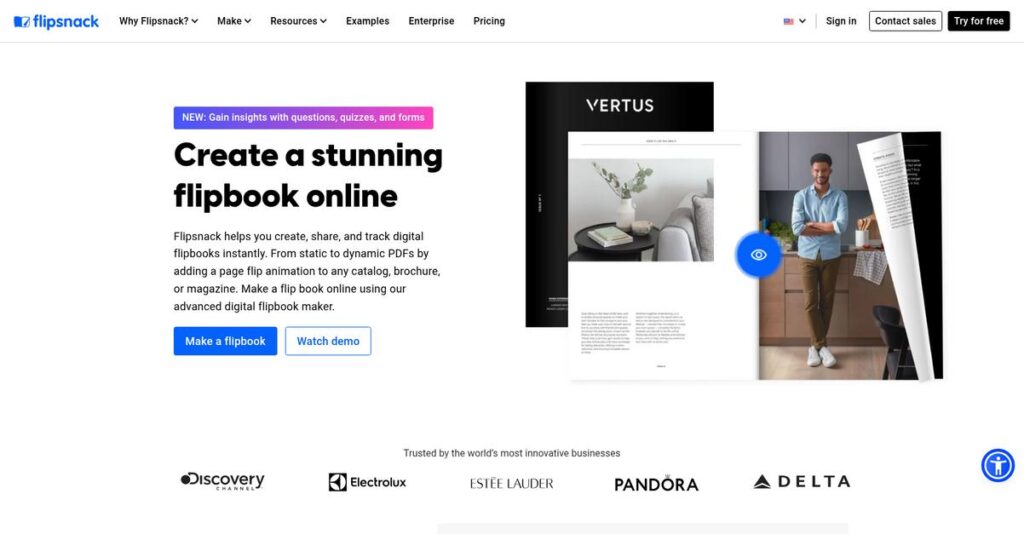 Flipsnack Homepage