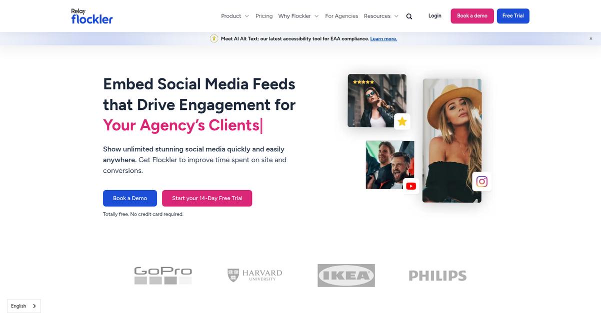 Flockler Homepage