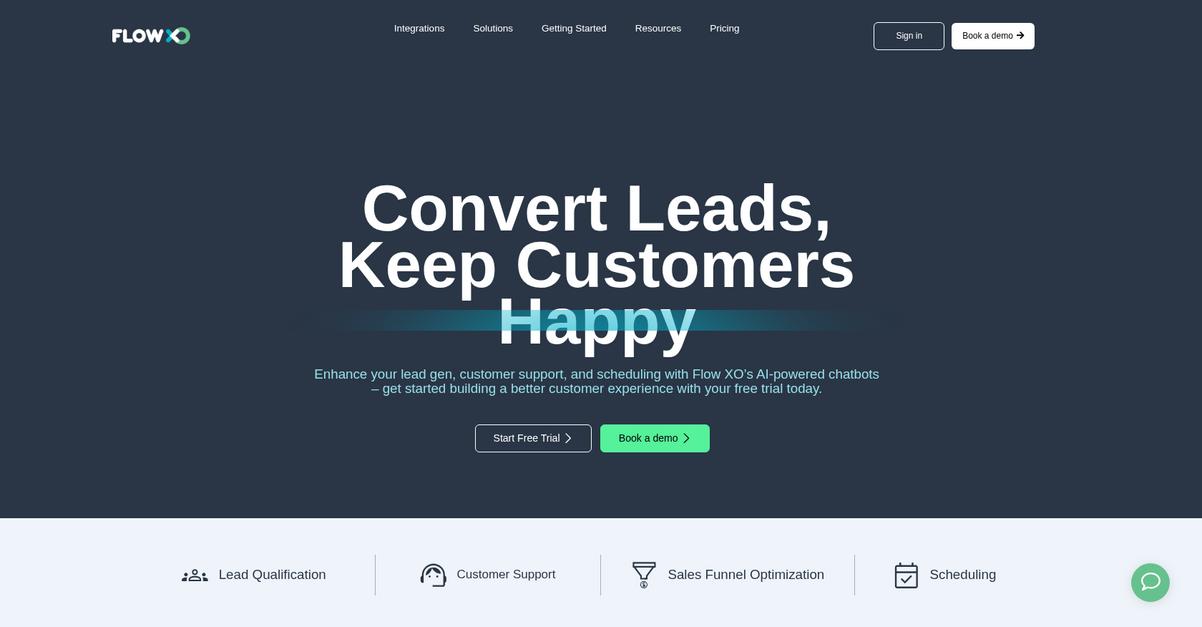 Flow Xo Homepage