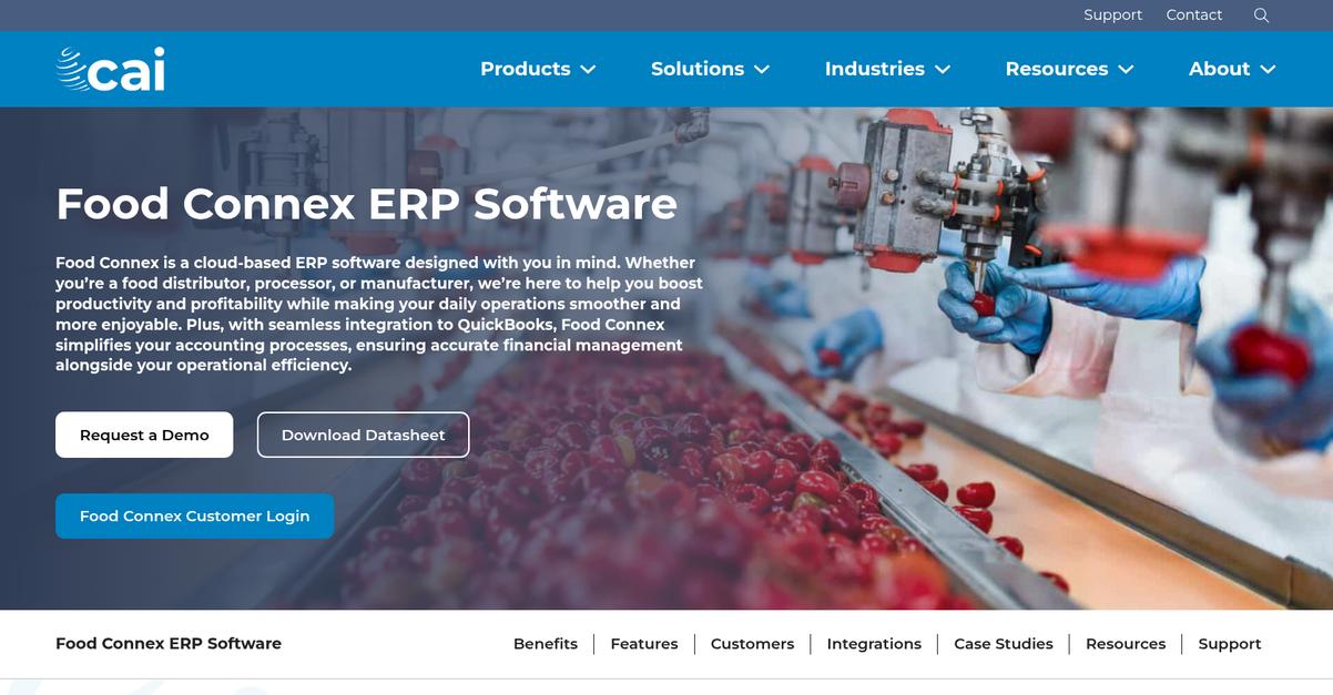 Food Connex Homepage