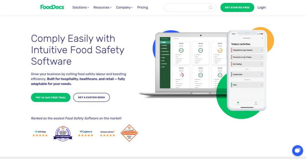 FoodDocs Homepage