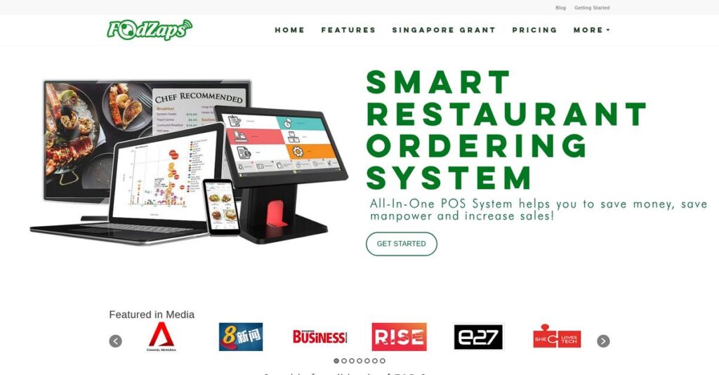 FoodZaps Homepage