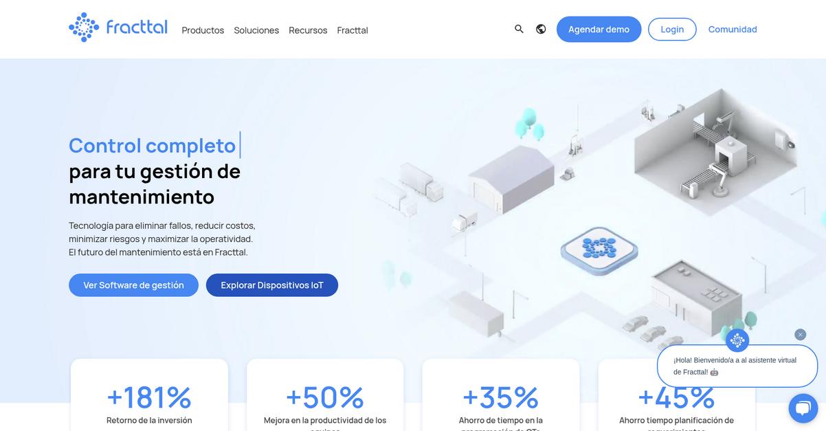 Fracttal Homepage
