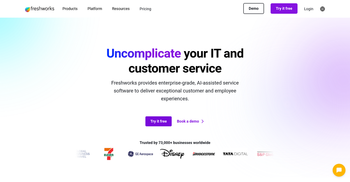 Freshworks Homepage