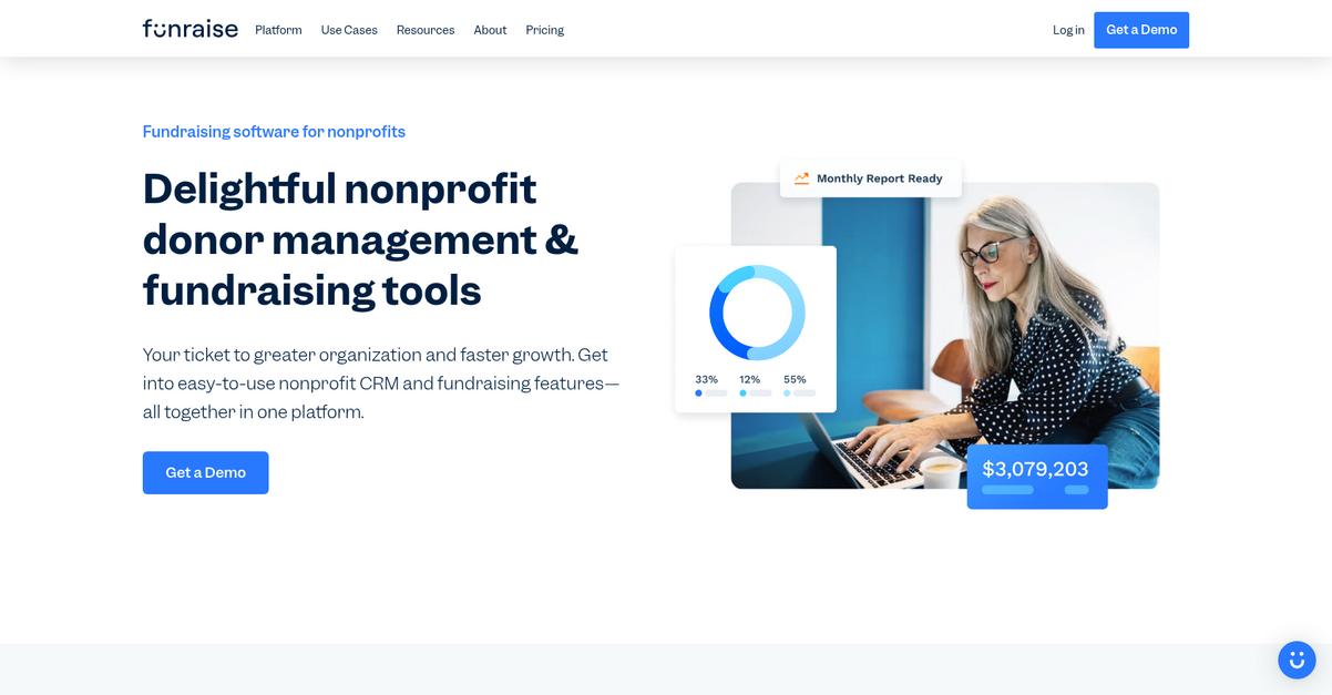 Funraise Homepage