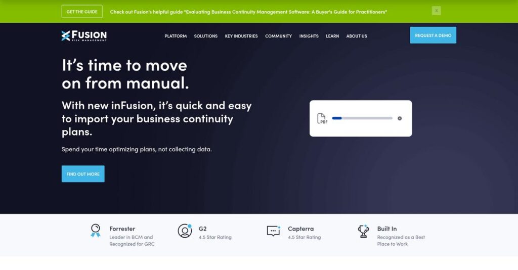 Fusion Risk Management Homepage